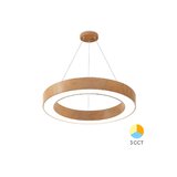 Plaf. LED SUSP 45W 3000/4000/6500K Lemn blade RND